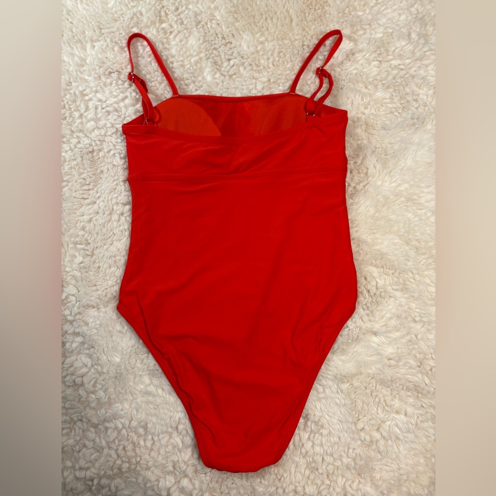 VYB Fire Red Women's One Piece Swimsuit - Picture 12 of 13